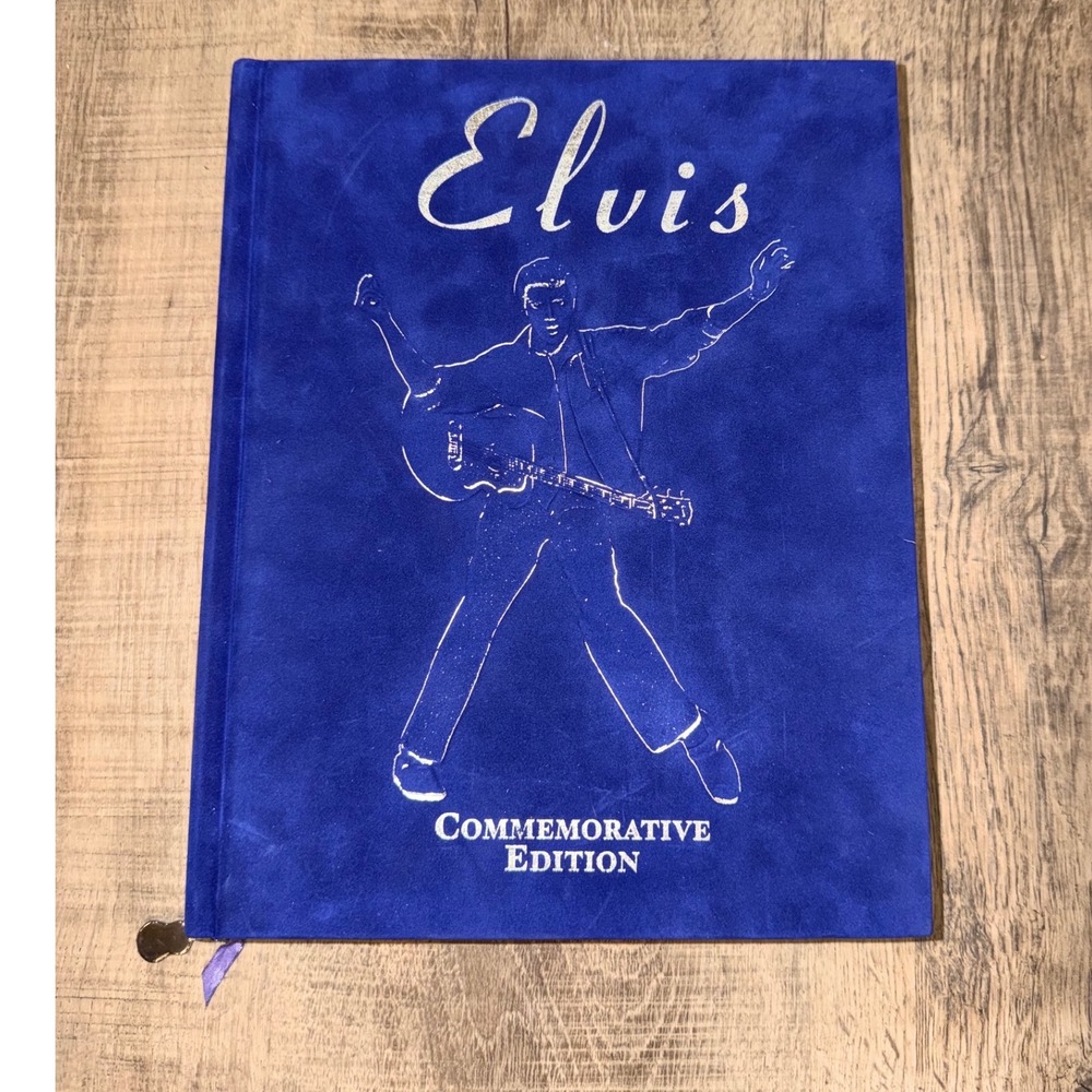 Elvis Commemorative Edition Blue Velvet Book Guitar Charm ISBN 0785348905